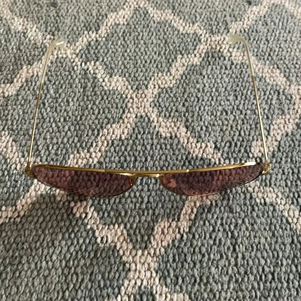 Ray-Ban Gold Frame Brown Gradient Aviator Sunglasses